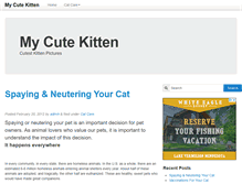 Tablet Screenshot of mycutekitten.com